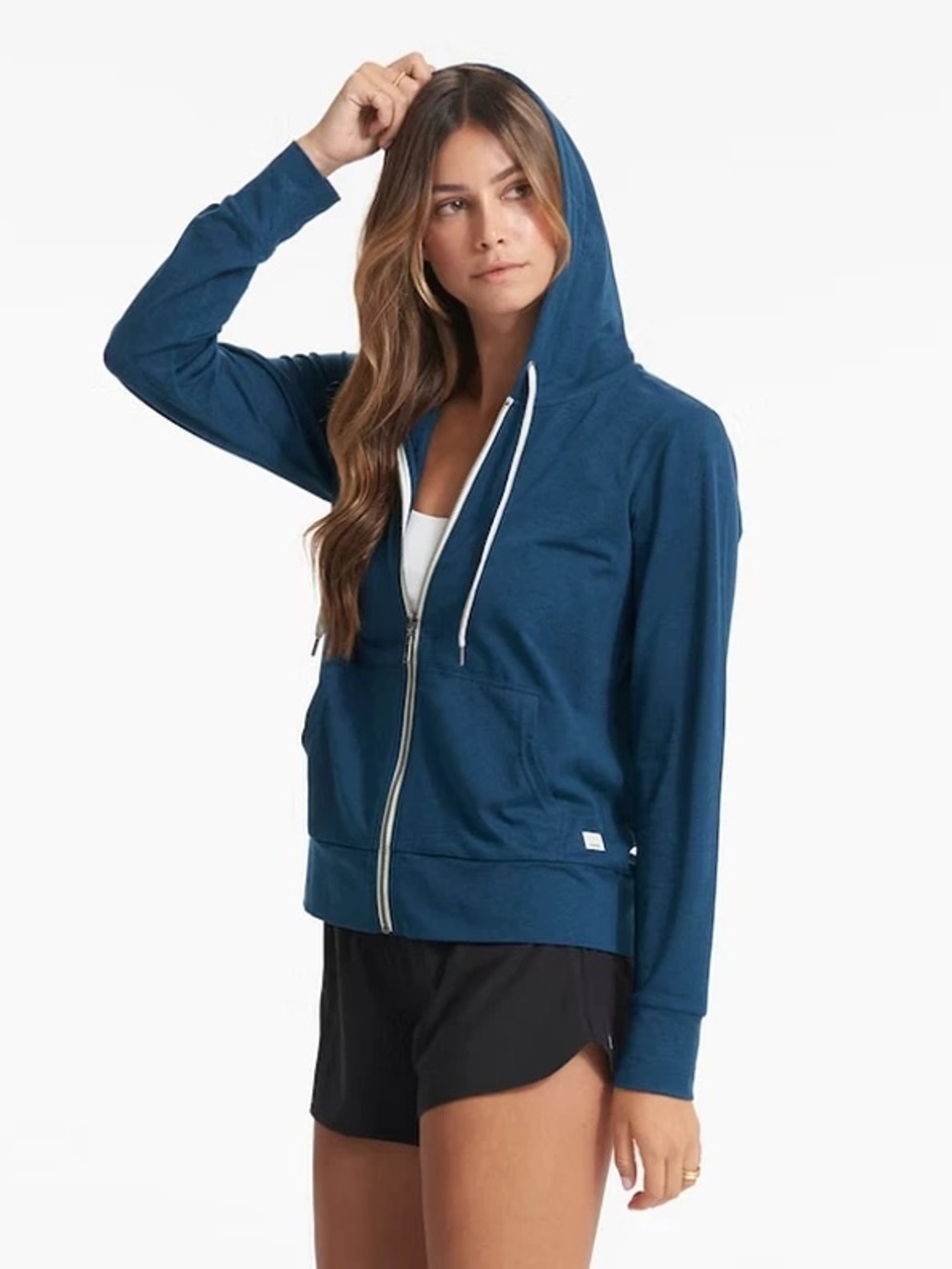 Vuori Halo 2.0 Performance Hoodie, Cosmo Blue, Size L
